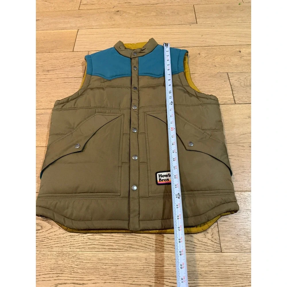 Howler Brothers Rounder Vest Capers/Dark Teal Western Style Puffer Mens Medium - Picture 6 of 6